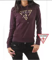 chaqueta hoodie guess mujer pas cher oarai violet